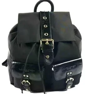 Lancaster Paris Luxury Leather Canvas Backpack Backpack - Milano Gentlemen – Lancaster main image 3